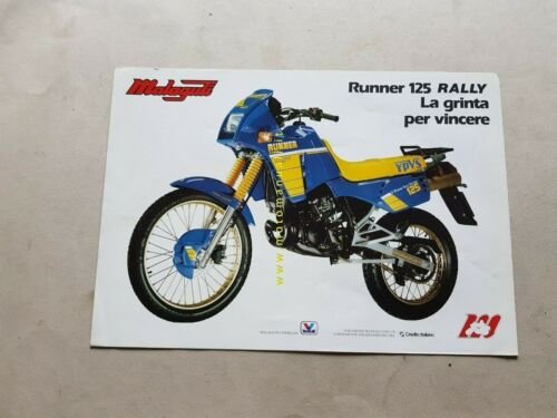 Malaguti Runner 125 Rally Yamaha 1986 depliant originale brochure prospekt