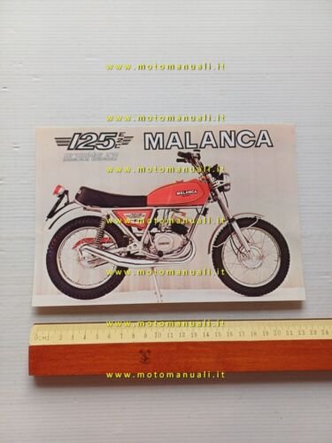 Malanca 125 E2C Scrambler 1976 depliant moto originale brochure