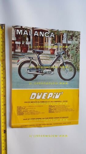 Malanca 150 - 125 2C - 50 Duepiù 1976 depliant …