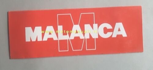 Malanca 1979 produzione moto depliant poster originale motorcycle brochure