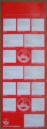 Malanca 1979 produzione moto depliant poster originale motorcycle brochure
