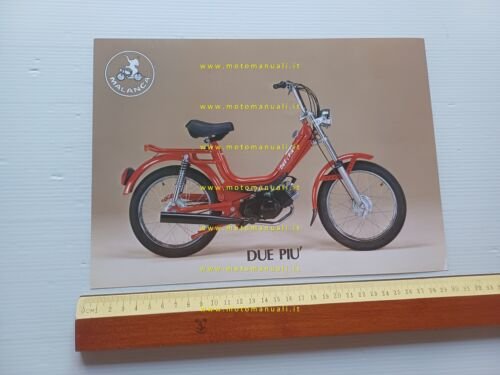 Malanca 50 Due Più depliant italiano originale ciclomotore