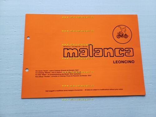 Malanca 50 Leoncino anni 70 catalogo ricambi telaio originale - …