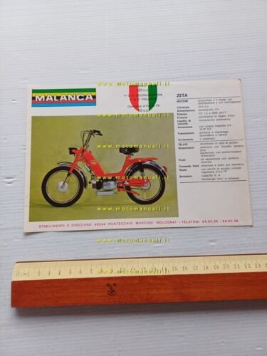 Malanca 50 Tigrotto - Zeta 1973 depliant italiano originale