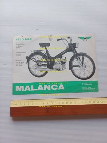 Malanca 50 Velo Max depliant italiano originale ciclomotore