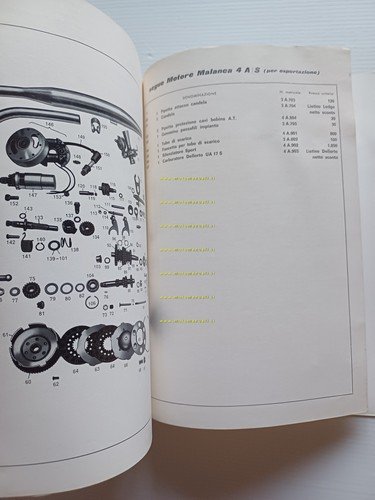 Malanca catalogo ricambi motori 50 3A-P 3A-KS 3A-V 4A-S originale