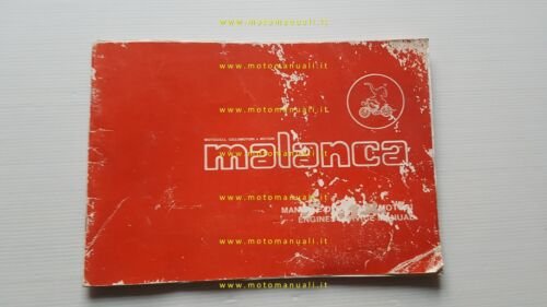 Malanca motori 50-125 manuale officina italiano inglese originale