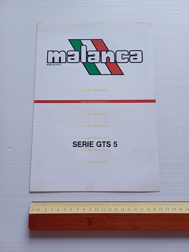 Malanca Serie GTS 5 50 1984 depliant italiano originale