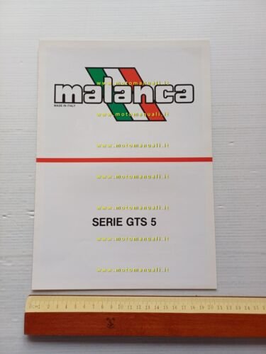 Malanca Serie GTS 5 50 1984 depliant originale ciclomotore brochure