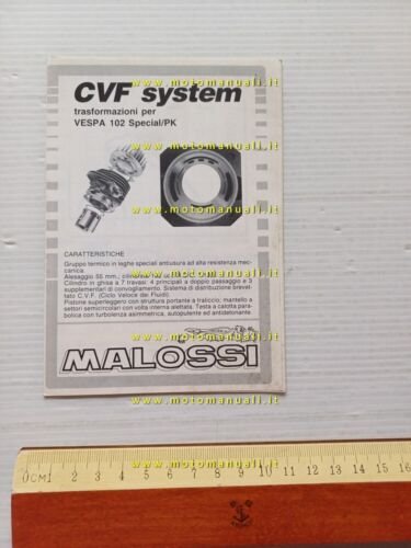 Malossi trasformazioni CVF System per Vespa PK anni 80 istruzioni …