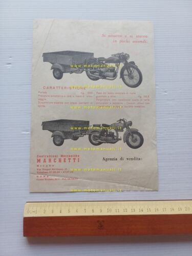 Marchetti Stabil carrello per modelli MV Agusta 125 depliant originale