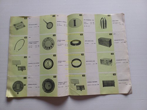 Marchi catalogo accessori Vespa Lambretta ciclomotori moto 1962 originale