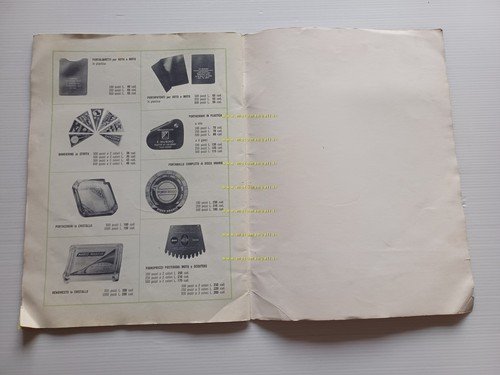 Marchi catalogo accessori Vespa Lambretta ciclomotori moto 1962 originale