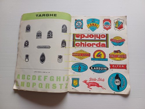 Marchi catalogo accessori Vespa Lambretta ciclomotori moto 1962 originale