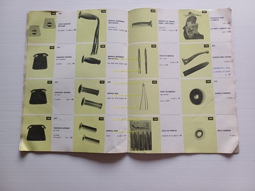 Marchi catalogo accessori Vespa Lambretta ciclomotori moto 1962 originale