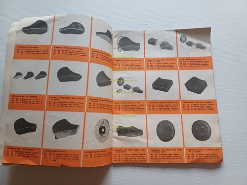 Marchi catalogo generale accessori Vespa Lambretta moto anni 50-60 originale