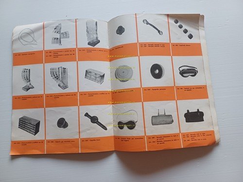 Marchi catalogo generale accessori Vespa Lambretta moto anni 50-60 originale