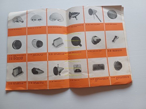 Marchi catalogo generale accessori Vespa Lambretta moto anni 50-60 originale