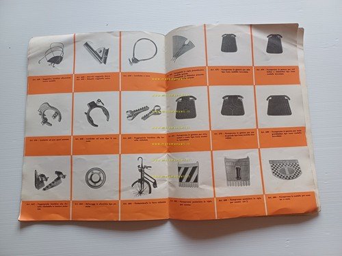 Marchi catalogo generale accessori Vespa Lambretta moto anni 50-60 originale