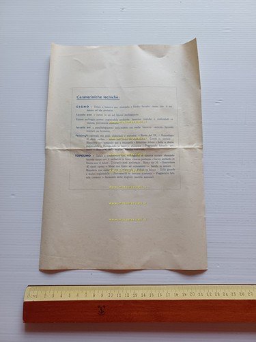 Marchi Cigno - Topolino micromotore Mosquito 1953 depliant italiano originale