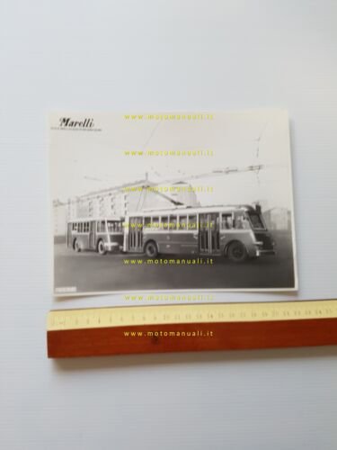 Marelli filobus anni 50 foto cartella stampa originale