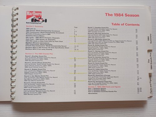 Marlboro Formula 1 the 1984 Season - Lauda campione Prost …