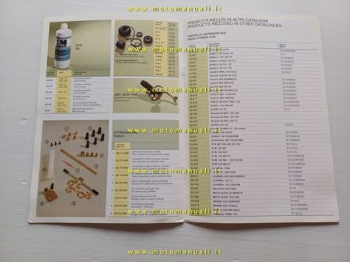 Marzocchi Ammortizzatori catalogo applicazioni moto 1983 Ducati Morini Laverda