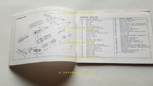 Marzocchi ammortizzatori Duoshock 45-38 Remoto manuale officina originale 1988