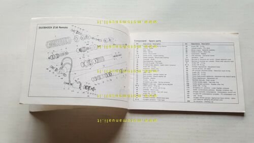 Marzocchi ammortizzatori Duoshock 45-38 Remoto manuale officina originale 1988