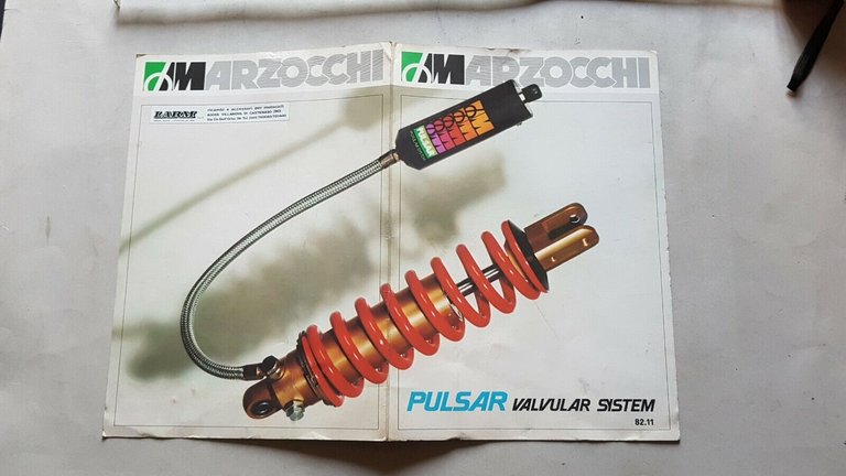 Marzocchi Ammortizzatori Pulsar catalogo applicazioni moto 1982 KTM Honda Yamaha