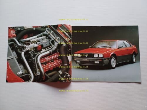 Maserati 2.24v 1989 depliant ITALIANO originale brochure auto