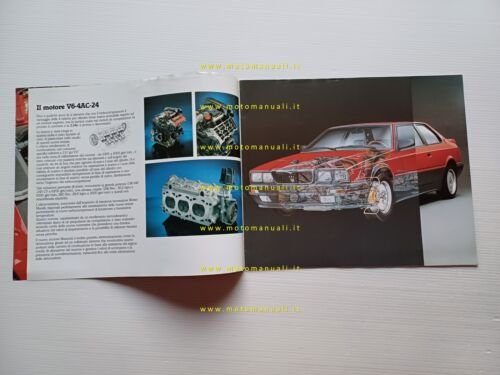 Maserati 2.24v 1989 depliant ITALIANO originale brochure auto