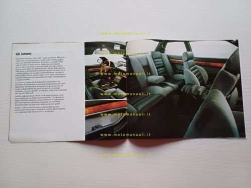 Maserati 2.24v 1989 depliant ITALIANO originale brochure auto