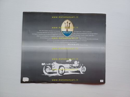 Maserati 2.24v 1989 depliant ITALIANO originale brochure auto