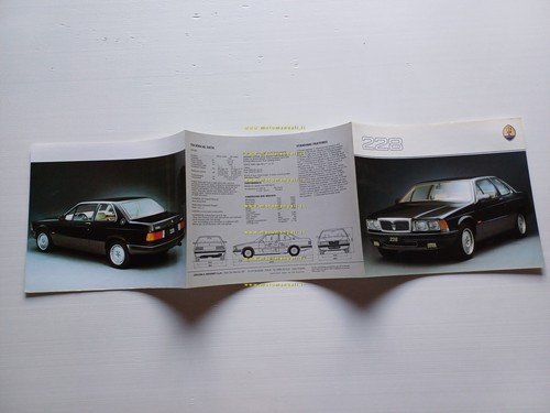 Maserati 228 1986 depliant originale italiano