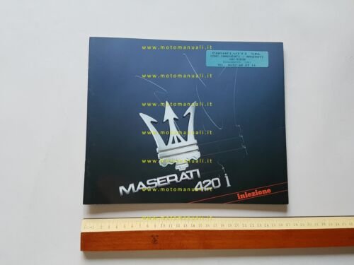 Maserati 420 iniezione 1986 depliant originale italiano