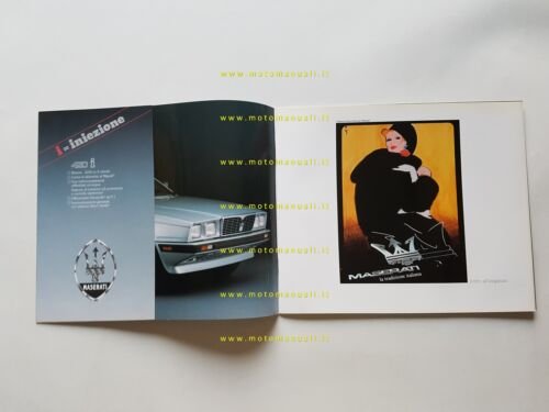 Maserati 420 iniezione 1986 depliant originale italiano