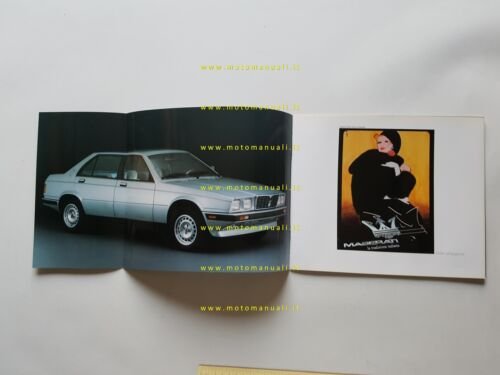 Maserati 420 iniezione 1986 depliant originale italiano