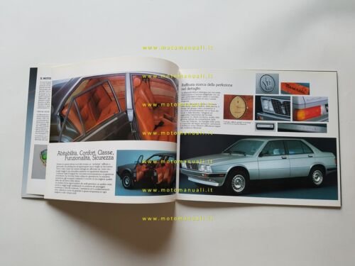 Maserati 420 iniezione 1986 depliant originale italiano
