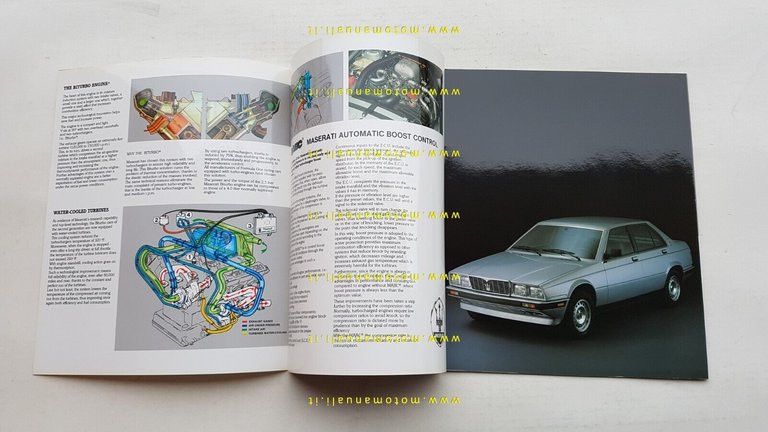 Maserati 425 1984 depliant originale INGLESE English Text