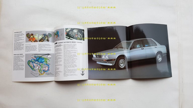 Maserati 425 1984 depliant originale INGLESE English Text