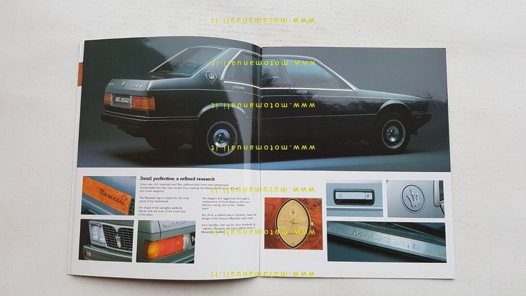 Maserati 425 1984 depliant originale INGLESE English Text