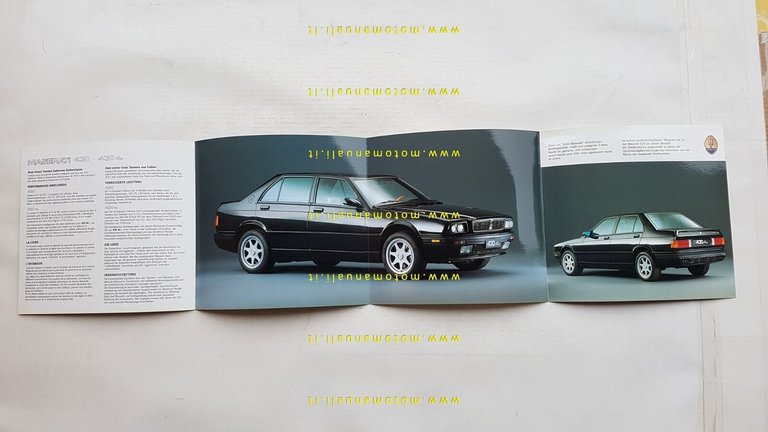 MASERATI 430 - 430 4V depliant originale TEDESCO FRANCESE