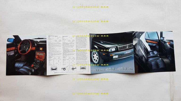 MASERATI 430 - 430 4V depliant originale TEDESCO FRANCESE