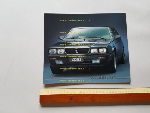 MASERATI 430 1988 depliant originale francese
