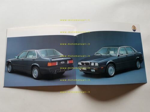 MASERATI 430 1988 depliant originale francese