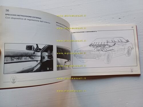 Maserati Biturbo 1a serie manuale uso manutenzione originale italiano