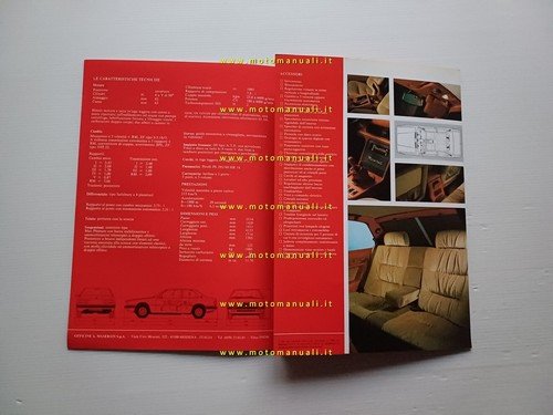 MASERATI Biturbo 2.0 1982 depliant originale italiano