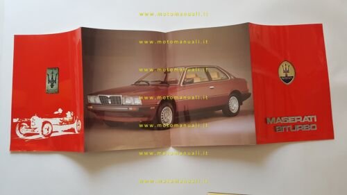 MASERATI Biturbo 2.0 1982 depliant originale olandese