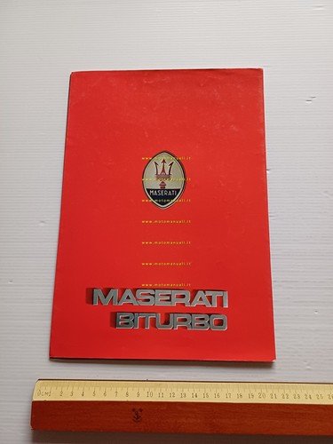 MASERATI Biturbo depliant originale FRANCESE